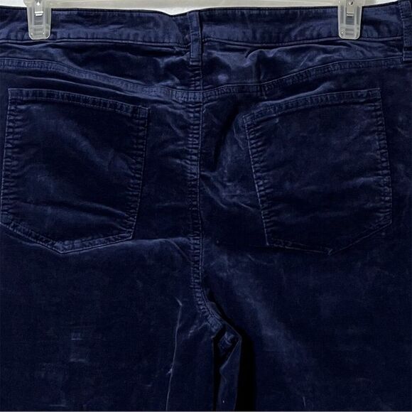 Chico’s Jeggings Blue Velvet  Size 3 (L 16) Stretch Fit Casual Fall Leggings - Picture 6 of 12